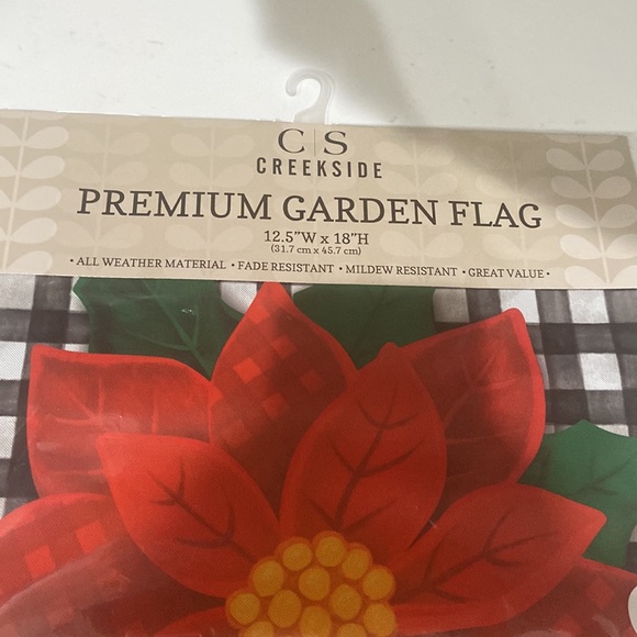 Garden flag Happy Holidays NEW  Creekside garden flag double-sided - Picture 4 of 6